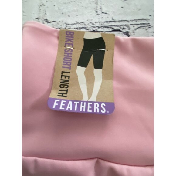 Feathers Pink XL Fitness Bike Shorts Soft Stretch Leggings Workout‎ Yoga NWT - Picture 6 of 16